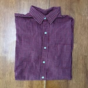 cherokee plaid button down